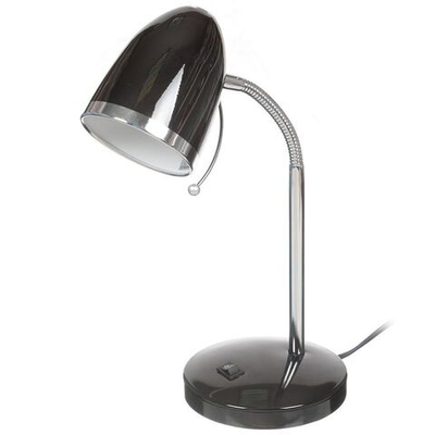 Светильник настольный на подставке, E27, 40 Вт, черный, Camelion, KD-308 C02, 11477