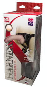 Универсальный пояс премиум класса (S) с 2 насадками (Цвет: телесный с черным)