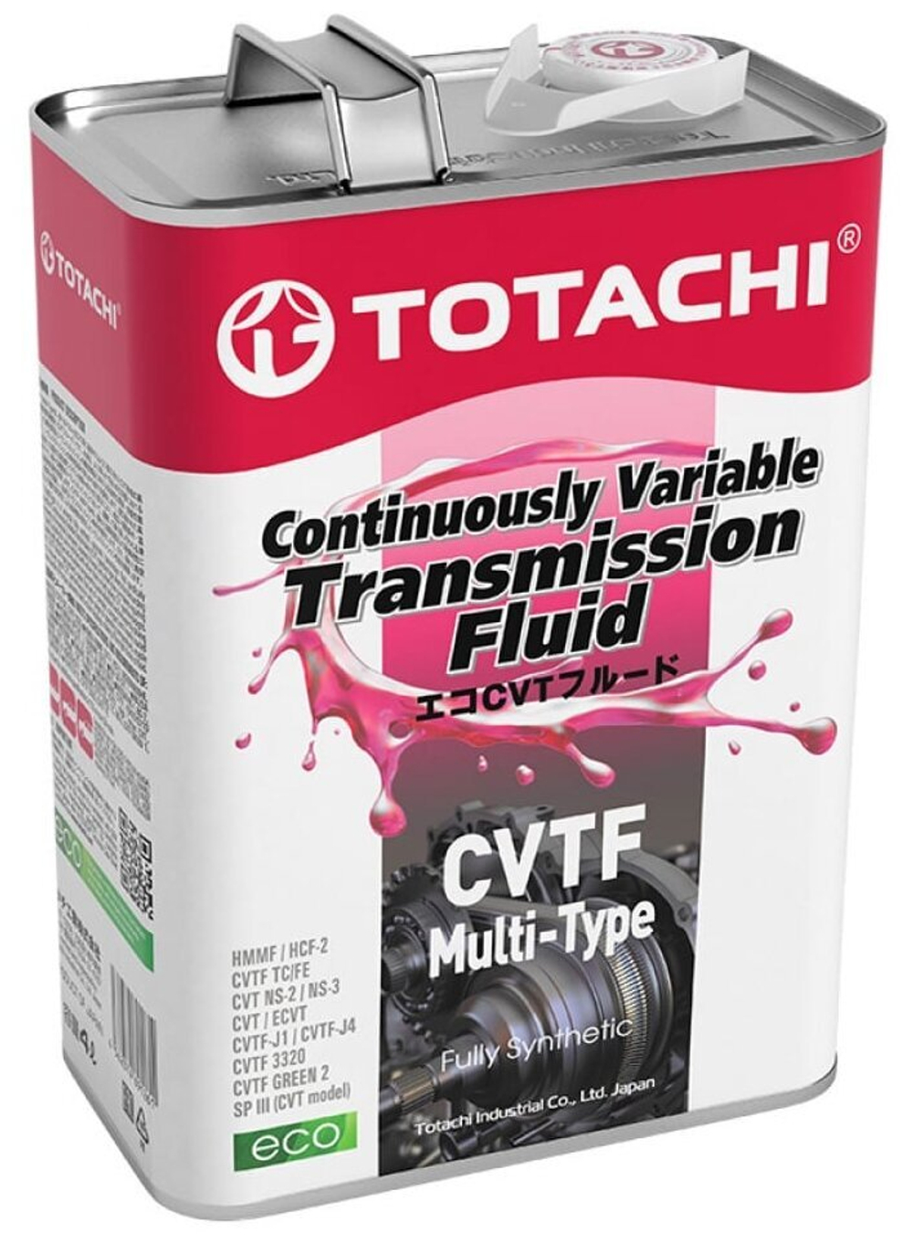 Жидкость для вариатора TOTACHI CVT MULTI-TYPE синтетика, 4 л