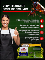 Средство от тараканов и муравьев Argus-M эффективное гель отрава