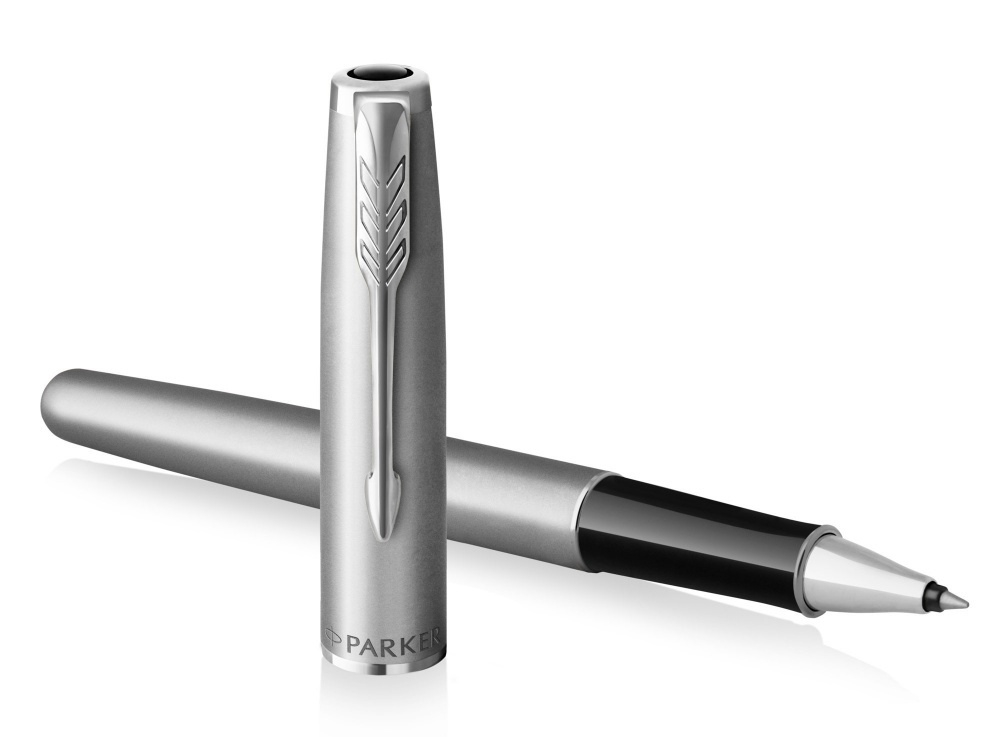 Ручка роллер Parker Sonnet Entry Point T546  Stainless Steel CT F черные чернила, в подарочной короб