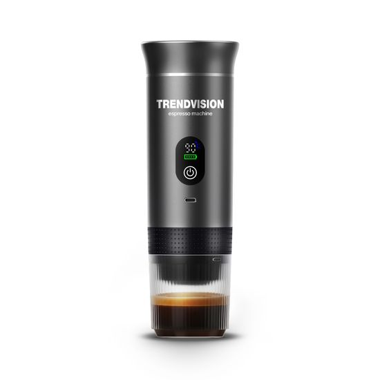 Портативная эспрессо-машина TrendVision Travel Coffee Maker (TCM-240h) (Grey) серый