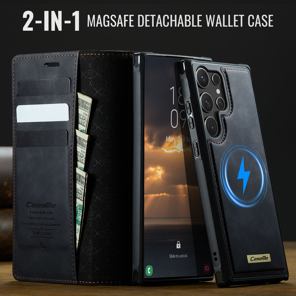 Чехол-кошелек CaseMe 2 in 1 MagSafe Samsung Galaxy S24 Ultra