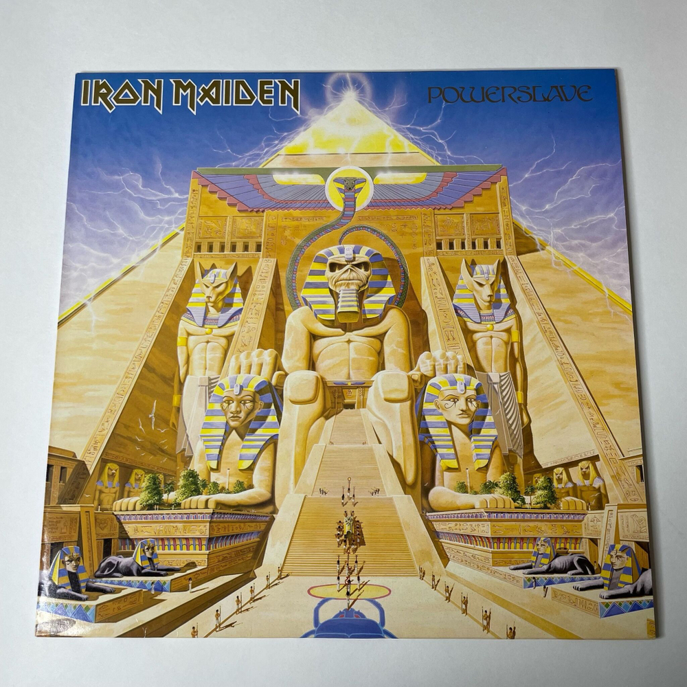 Винтажная виниловая пластинка LP Iron Maiden Powerslave (UK 1984)