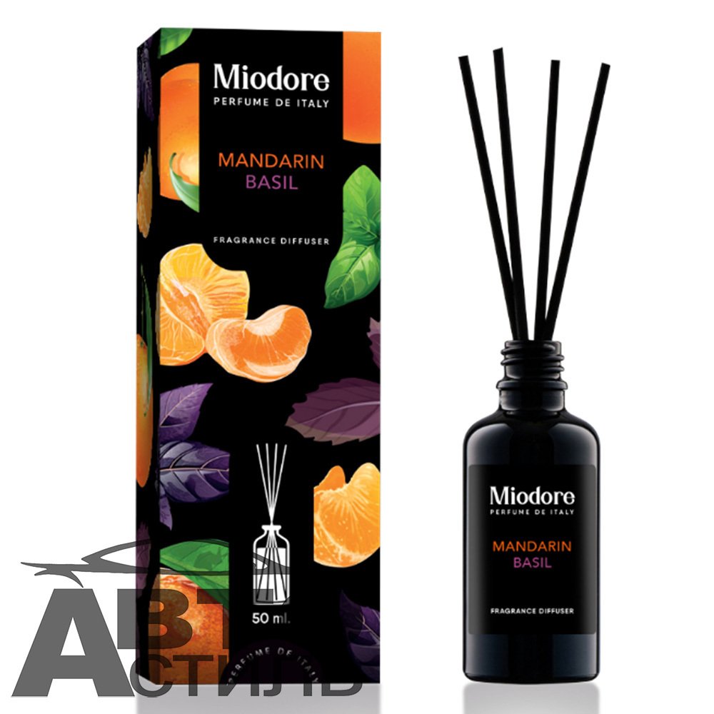 Ароматизатор-диффузор  MIODORE  50мл MANDARIN-BASIL (МАНДАРИН И БАЗИЛИК)