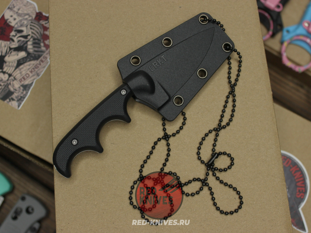Нож CRKT Minimalist DROP POINT - темная рукоять, светлый клинок