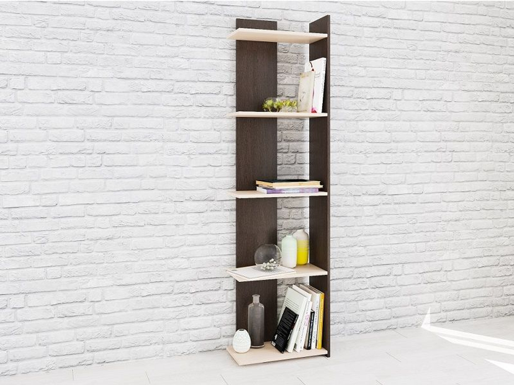 Стеллаж Ромео-7, венге/дуб молочный