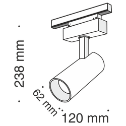 Трековый светильник Maytoni Technical TR019-2-15W3K-B