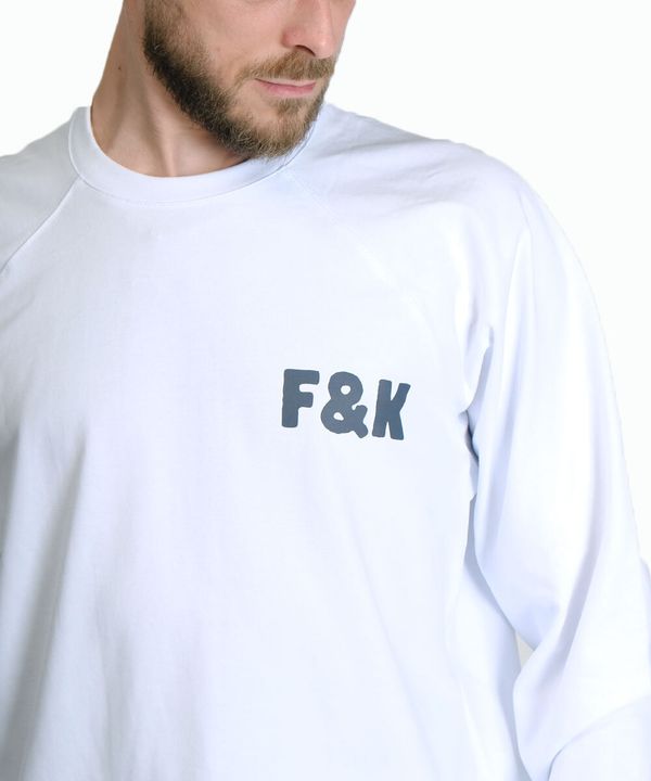 Лонгслив F&K белый - фото 4