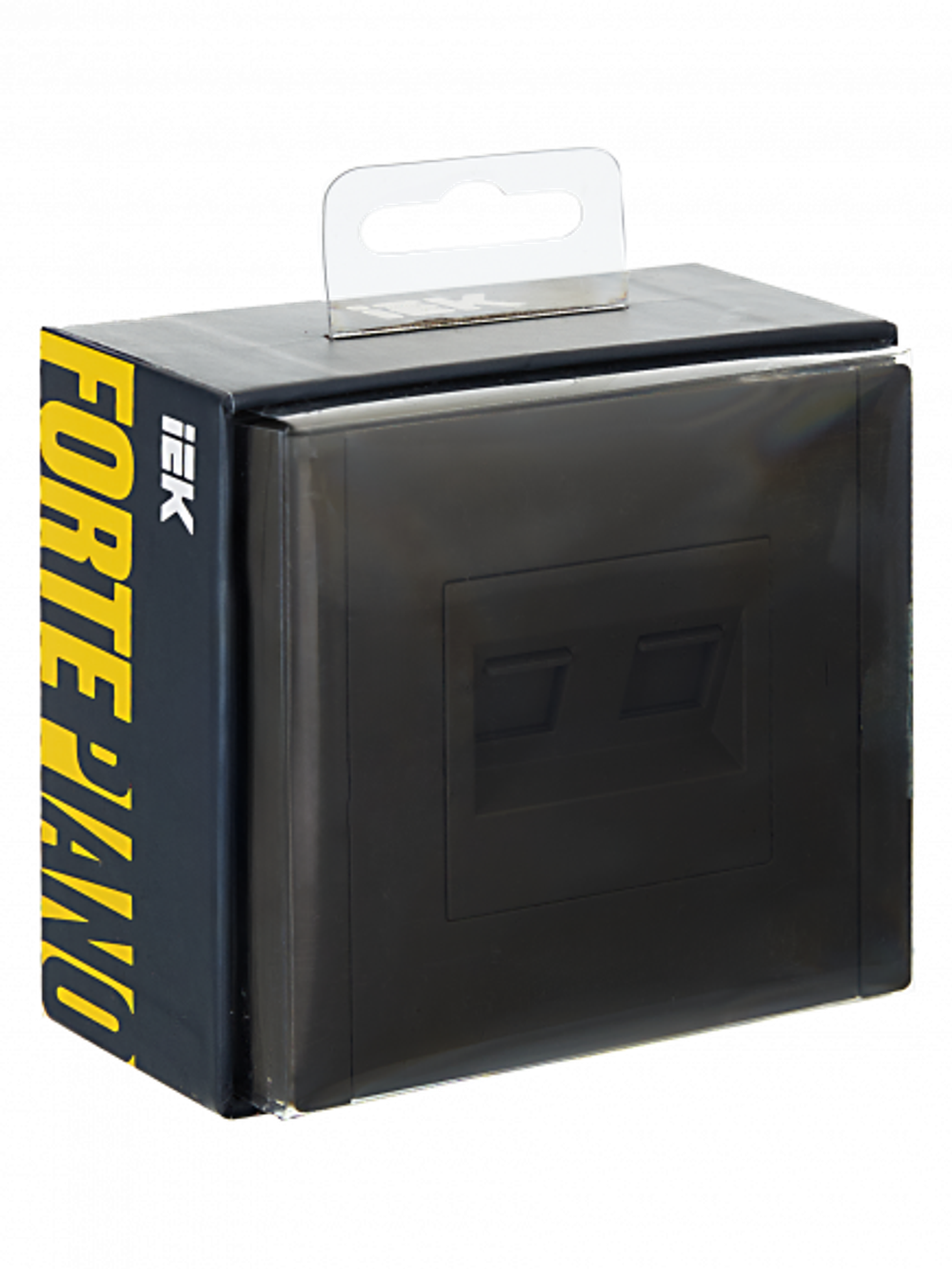 FORTE&PIANO Розетка компьютерная двойная RJ45 кат.5E FP333 серый IEK