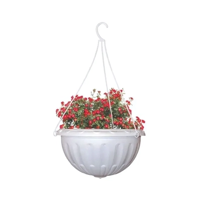 Горшок-кашпо Джулия 3,5л подвесной белый
