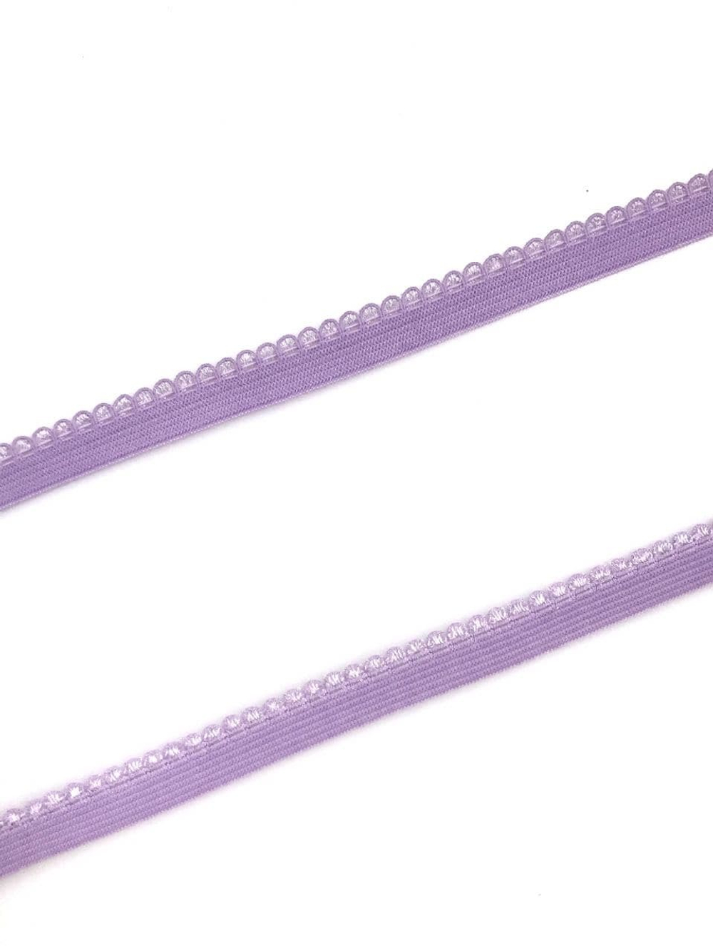 Отделочная резинка ажурная лаванда 10 мм