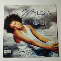 Винтажная виниловая пластинка LP Myleka Thompson Confess (Germany 1988) 45 RPM Maxi Single