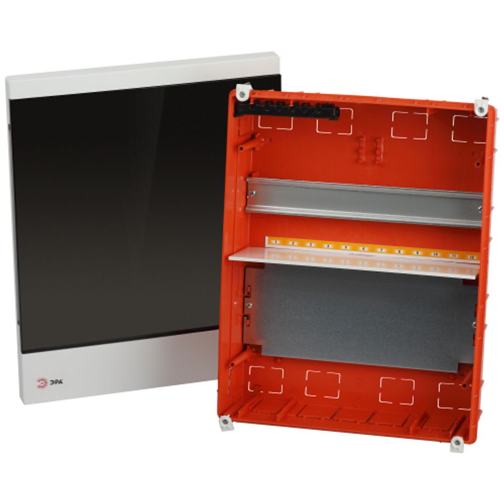 Корпус пластиковый встраиваемый ЭРА MULTIBOX со слаботочным отсеком 12 модулей IP40 белый | Корпуса пластиковые