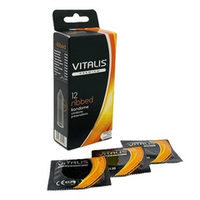 Презервативы Ребристые №12 Vitalis Premium Ribbed