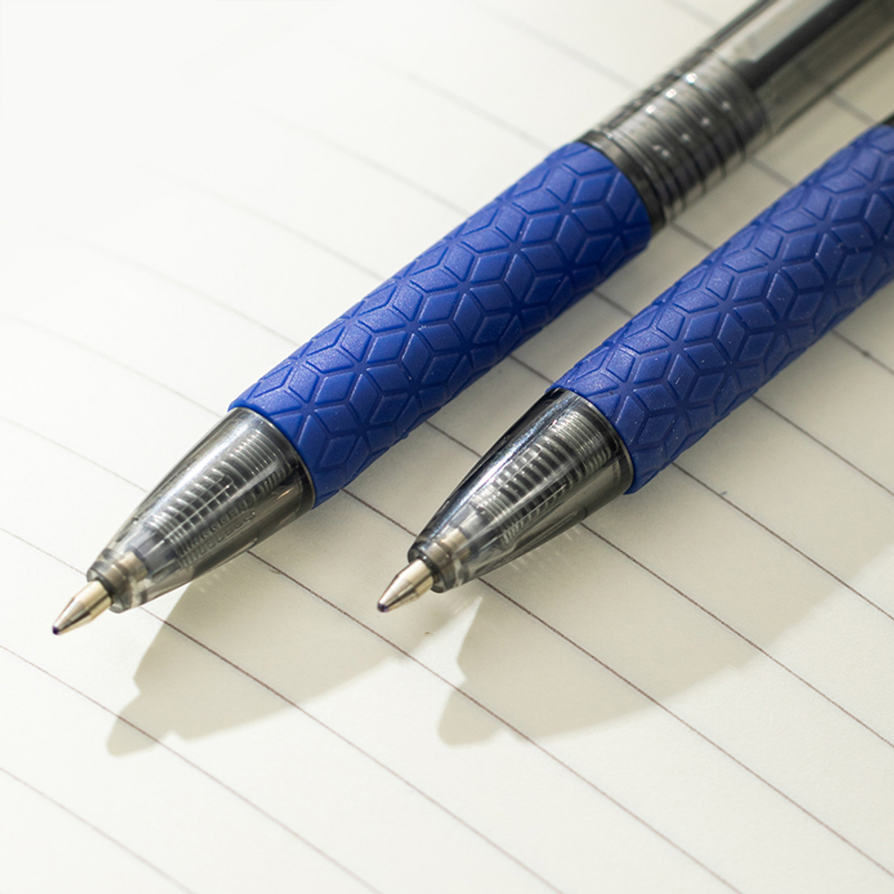 Ручка шариковая DELI "Arrow Q01930" автоматическая, 0,7 мм, синяя, грип