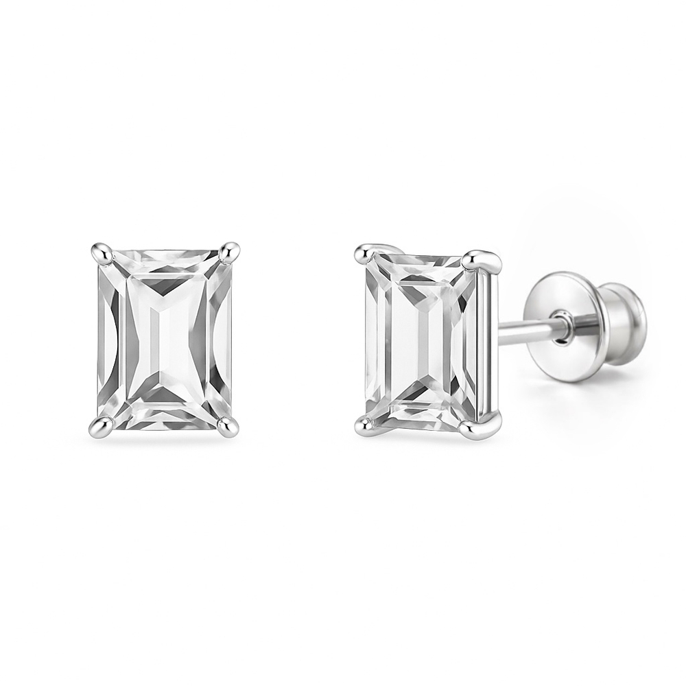 Серьги Сингапур с горным хрусталем