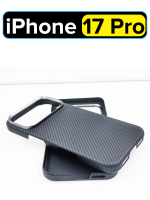 Карбоновый чехол MosSeller для Apple iPhone 17 Pro, черный