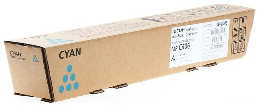 Тонер-картридж  Ricoh Print Cartridge Cyan MP C406