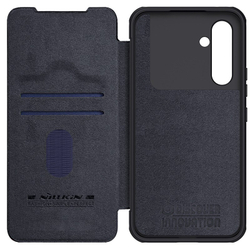 Кожаный чехол книжка от Nillkin для Samsung Galaxy A54 5G, серия Qin Pro Leather с защитной шторкой для камеры