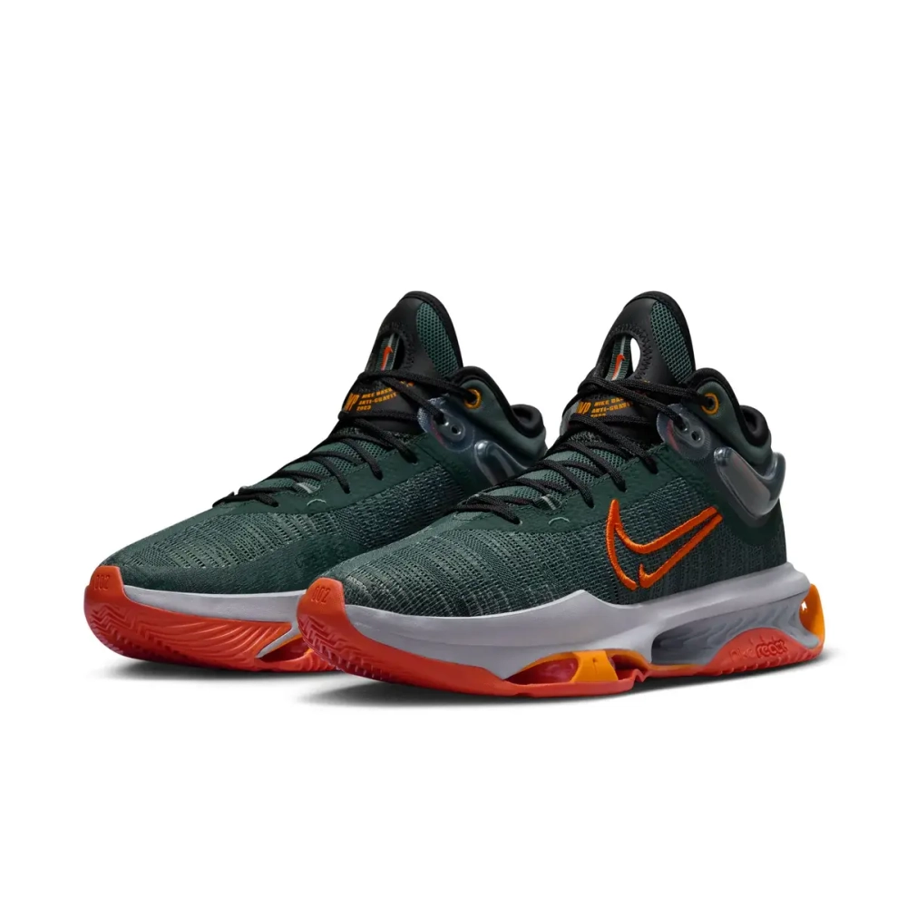 NIKE AIR ZOOM G.T. JUMP 2 EP (VINTAGE GREEN/SAFETY ORANGE VERT VINTAGE/ORANGE SECURITE) 10