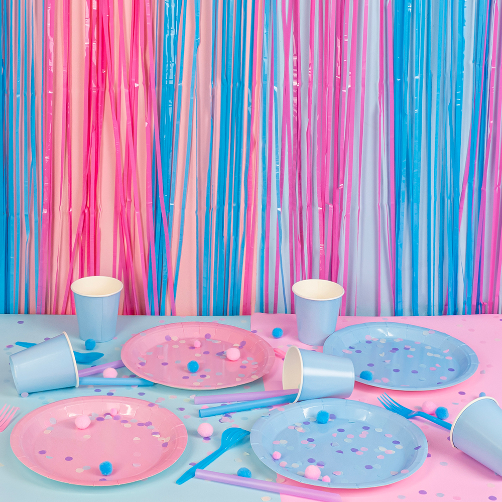 Занавес-дождик «Гендер-Пати» макарунс, 100х200 см