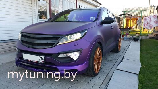 Накладка JSW переднего бампера для Kia Sportage III