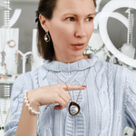 Серьги Fiore Luna WHITE PEARL ABE31545-02 G