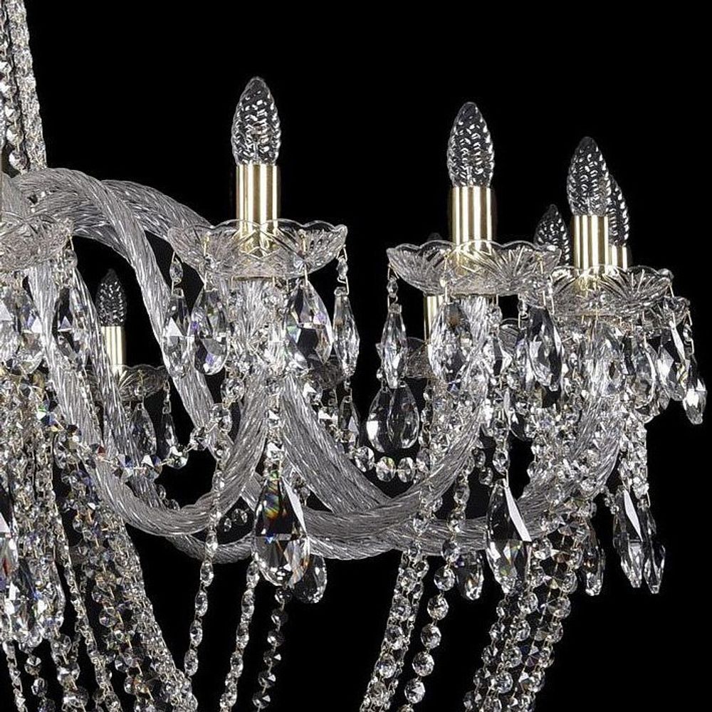 Подвесная люстра Bohemia Ivele Crystal 1402 1402/20/530/h-164/G
