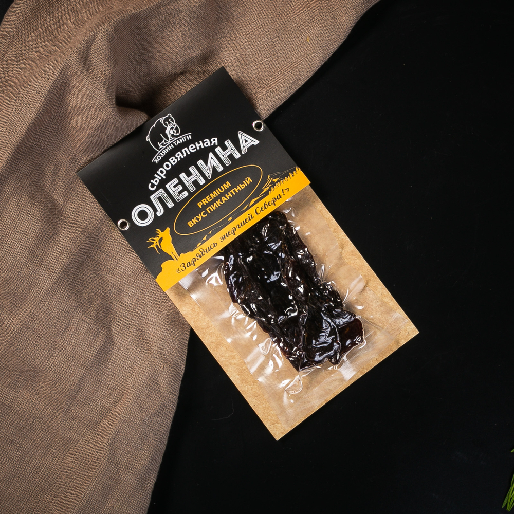 Оленина сыровяленая Premium вкус Пикантный
