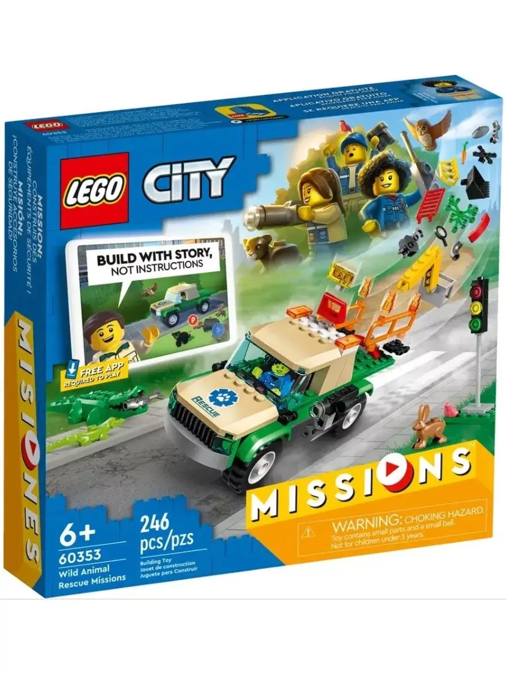 Лего Сити 60353 Миссии по спасению диких животных Lego City