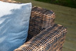 "Моккачино" обеденная группа из искусственного ротанга, цвет коричневый