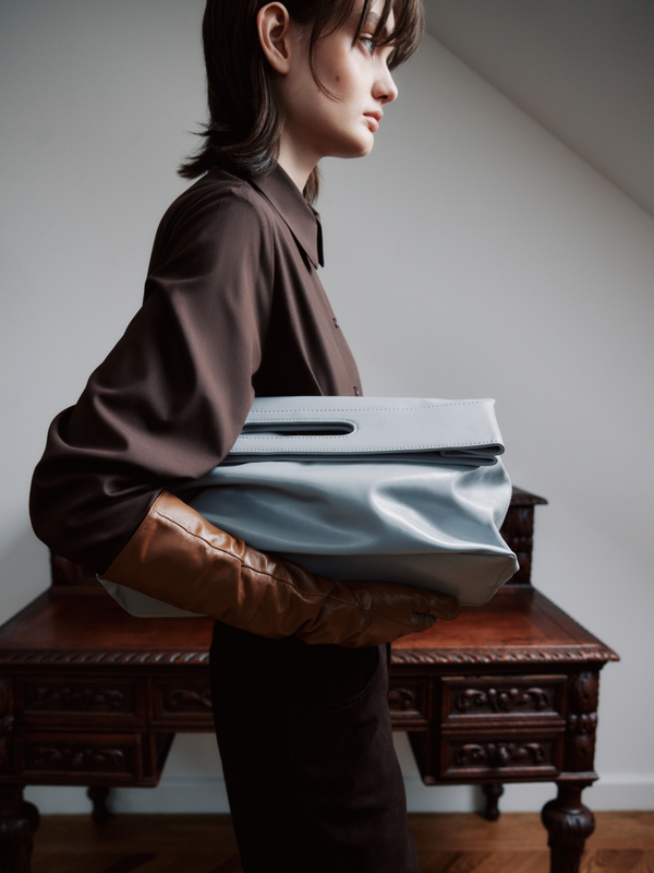 Сумка-клатч LOREN серого цвета