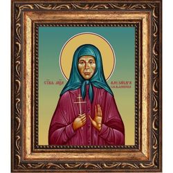 Александра Смольянинова мученица. Икона на холсте.