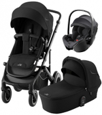 Коляска 3 в 1 Britax Roemer Smile 5Z и автокресло Baby-Safe Pro Classic Deep Black Space Black