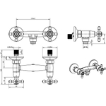 Смеситель для душа Boheme Tradizionale Oro 294