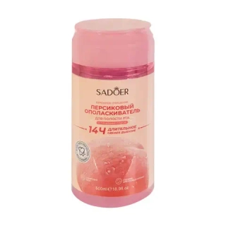 Ополаскиватель для полости рта с пищевой содой с ароматом персика SADOER 500 мл