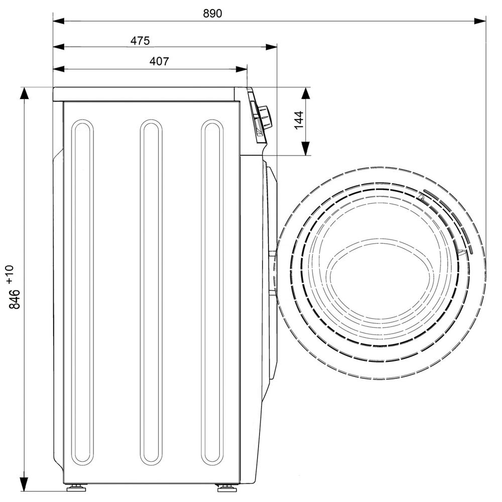 Узкая стиральная машина Atlant СМА 60У1010-00