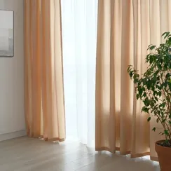 Штора портьерная "Этель" ширина 135 см, высота 250 см, цвет бежевый
