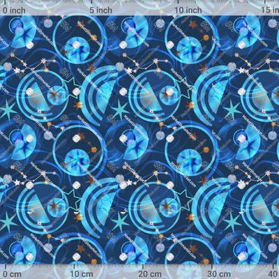 Космос звезды знаки зодиака абстрактный принт by Tiana Geo 789 DPI