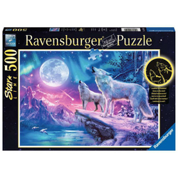 Ravensburger - Пазл Светящийся в темноте Волк в сиянии 500 деталей. 149520