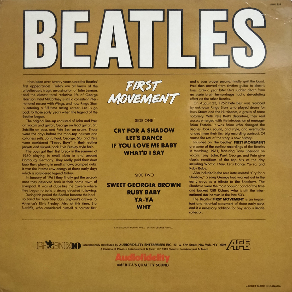 The Beatles / First Movement (LP)