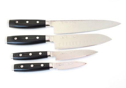 СЕТ кухонных ножей серия GOU & Ran, дамасская сталь, YAXELL, Япония