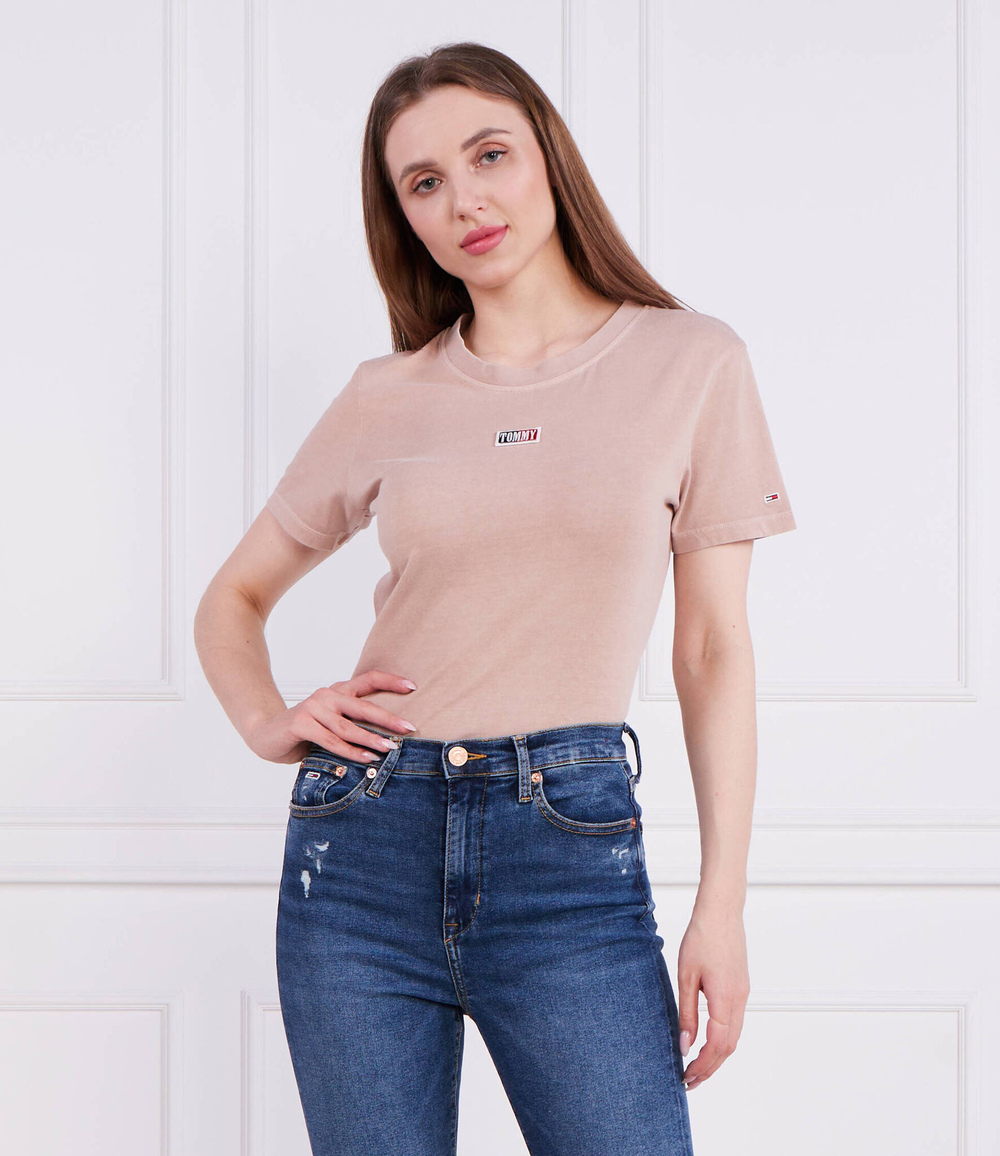 Футболка Tommy Jeans - бежевый(DW0DW15064)