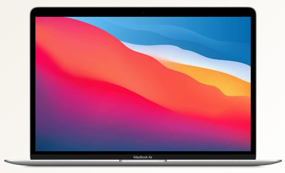 13.3" Ноутбук MacBook Air 2020 M1 Silver (2560x1600, Apple M1, RAM 8ГБ,SSD 256ГБ, SoC Apple M1, MacOS)