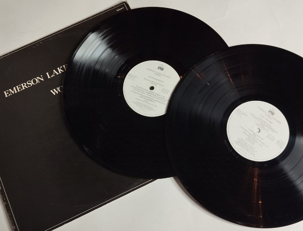 Винтажная виниловая пластинка LP Emerson Lake and Palmer Works (Volume 1) (Germany 1977)