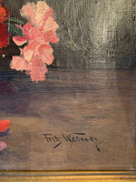 Антикварная картина «Натюрморт»