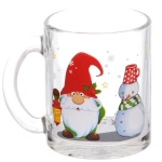 Кружка стеклянная 320мл «Гномы в деле» 6 видов