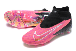 Бутсы Nike Phantom GX Elite FG (Черный+розовый)