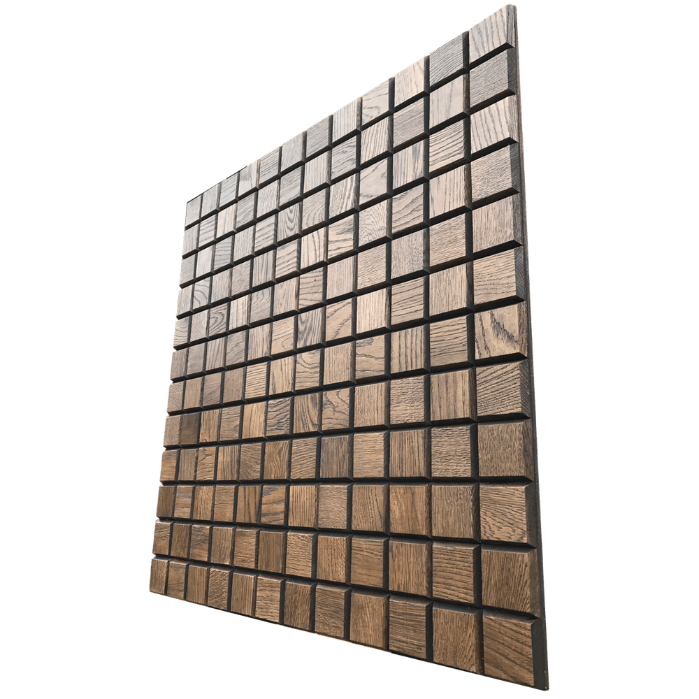 Деревянная мозаика для стен Wood Mosaic Дуб шоколад